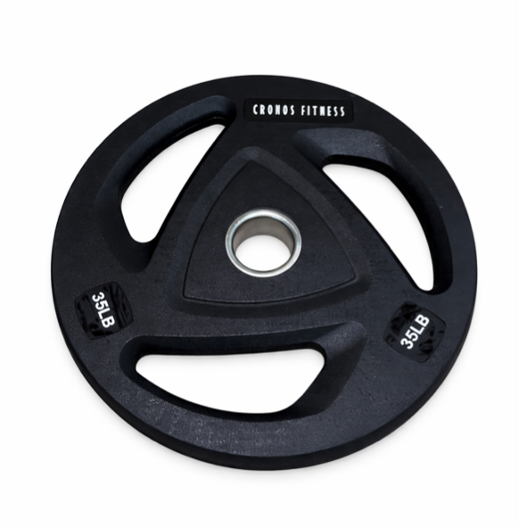 Rubber Coated Olympic Weight Plate Set 35lbs (1 pair)
