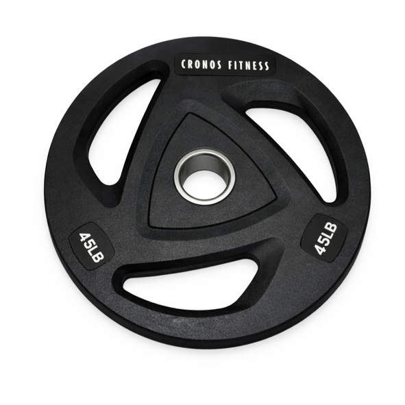 Rubber Coated Olympic Weight Plate Set 45lbs (1 pair)