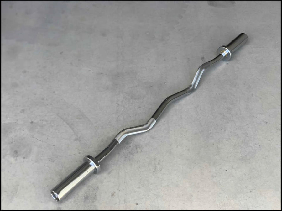 Olympic Weight E-Z Bar 47 inches Home Gym Exercise Solid Barbell Rod Weight Lifting